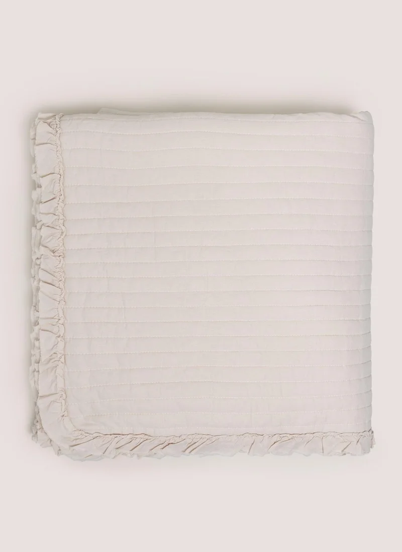 Matalan Natural Quilted Bedspread